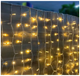 Гирлянда штора уличная 300 LED 3x2м 15 нитей прозрачный каучук статический режим теплый белый IP65 SQ-26934 - изображение 2