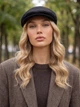 Женский кепи, кепка хулиганка Hector Cashmere кашемировая черная - изображение 2
