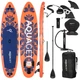 Надувна SUP дошка Aquaget 350 см з веслом AQ0045 Orange/Navy Blue - зображення 1