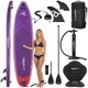 Надувна SUP дошка Aquaget 350 см з веслом AQ0043 Violet/Red - зображення 5