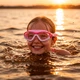 Очки для плавания Aquaget детские AQ0016 Pink - изображение 4