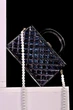 Сумка клатч No Brand 7-27235 жіноча чорна з ланцюжком з перлів - зображення 2