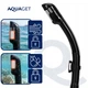 Набор для снорклинга Aquaget маска с трубкой и ласты AQ0008 Black/Grey - изображение 9