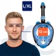 Полнолицевая маска для снорклинга Aquaget Size L/XL AQ0003 Blue/Black - изображение 5