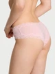 Женские трусики Victoria's Secret (22612955691) Cotton Lace-Waist Cheeky XS розовые - изображение 2