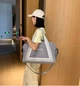 Сумка женская дорожная для фитнеса с отделением для обуви. Вместительная сумка для зала Серый (7057-G) - изображение 2