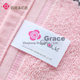 Детское полотенце Grace, антибактериальное полотенце для лица из чистого хлопка класса А для домашнего использования, мультяшное милое детское впитывающее полотенце небольшого размера, упаковка из 3 штук. - изображение 11