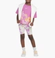 Спортивный костюм детской Nike Flow-Ral Aop Bike Short Se 5 рост 110 см Розовый 36M848-P23 - изображение 1