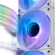 Вентилятор для корпуса JONSBO SL-120BR Iridescent Edition 12 см (обратная конструкция лопастей/синхронизация с материнской платой ARGB 5 В/4-контактные разъемы PWM (папа и гнезда) для последовательного подключения) - изображение 2