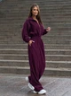 Жіночий комбінезон ISSA PLUS SA-676 L/XL темно-бордовий - зображення 2