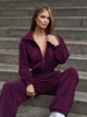 Жіночий комбінезон ISSA PLUS SA-676 L/XL темно-бордовий - зображення 4