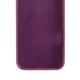 Чехол Fiji Silicone Case для Apple iPhone 16e бампер накладка Soft Touch с микрофиброй Maroon - изображение 2