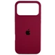 Чехол Fiji Silicone Case для Apple iPhone 17 Pro бампер накладка Soft Touch с микрофиброй Maroon - изображение 1