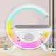 Настольная смарт лампа-ночник RGB с беспроводной зарядкой и Bluetooth колонкой / Ночник светильник - изображение 6