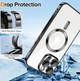 Чехол с защитой корпуса 360 Premium FIBRA TPU Chrome with MagSafe case Samsung S21FE с Защитой Камеры Silver - изображение 4