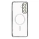 Чехол с защитой корпуса 360 Premium FIBRA TPU Chrome with MagSafe case Samsung S21FE с Защитой Камеры Silver - изображение 2