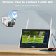 Вулична WiFI камера 1DAL WS-A213B | Сонячна панель 7,5W, АКБ 12000 mah, 3.0 MP, IP66 - зображення 5