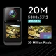 Екшн-камера Relee SAW10 4K 30fps Wi-Fi водонепроникна 30 м нічне бачення стабілізація для шолома спорту дайвінгу велосипеда - зображення 3