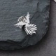 Значок-пин BROCHE брошь Птицы Феникс из стали серебристый BRGV115630 - изображение 4