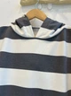 Женское худи oversize в полоску с капюшоном KAPTSOVA MKKS6013-4 - Oversize 42/52, Сірий - изображение 7