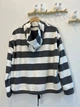 Женское худи oversize в полоску с капюшоном KAPTSOVA MKKS6013-4 - Oversize 42/52, Сірий - изображение 8