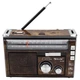 Радіоприймач FM аналоговий портативний Golon RX-382BT акумуляторний із ліхтариком Bluetooth MicroSD 165x110x75мм Brown - зображення 1