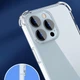 Чехол для Apple iPhone 14 Pro с бронь углами и бортами выше экрана прозрачный с защитой камеры - изображение 3