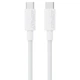 Кабель Acefast C18-03 Type-C — Type-C 60W 1.2 м плетеный белый - изображение 1