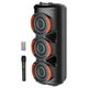 Портативная колонка ZQS3601 20W TWS с караоке, микрофоном и пультом, черная - изображение 3