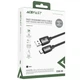 Кабель Acefast C20-04 USB - Type-C 3А 1.2 м у плетеній оплітці чорний - зображення 2