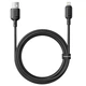 Кабель Baseus Silky Series USB — Lightning 2.4A 2 м для заряджання й передачі даних чорний - зображення 3