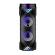 Портативна колонка ZQS6201 25W з караоке, мікрофоном і пультом, чорна - зображення 1