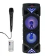 Портативна колонка ZQS6201 25W з караоке, мікрофоном і пультом, чорна - зображення 4