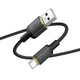 Кабель Hoco X128 Benefit USB — Type-C 36W 1 м плетений чорний - зображення 4