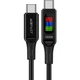 Кабель USB 2.0 Type-C M-M 1 2 м 100W with display C7-03 Acefast (6974316282778) - изображение 1