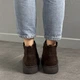Женские зимние ботинки из натуральной замши ITstyle Коричневый 38 24.5 см (031-АМ) - изображение 6