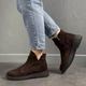 Женские зимние ботинки из натуральной замши ITstyle Коричневый 38 24.5 см (031-АМ) - изображение 8
