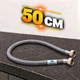 Шланг для воды 50см ВВ GROSS Neylon 1/2" гибкая подводка - изображение 1