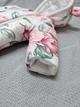 Дитячий зимовий комбінезон на 0-3 міс. 68-74см з плащівки - з вушками ведмедика. Піони - зображення 6