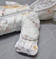 Дитячий зимовий комбінезон на 0-3 міс. 68-74см з плащівки - з вушками ведмедика. Зайка сірий на повітряній кулі. - зображення 4