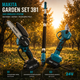 Садовый набор Makita 3в1 аккумуляторный 24 В секатор DUP365 цепная пила DUC155HN автоматическая смазка телескопическая штанга 2,6 м высоторез комплект для обрезки высоких веток деревьев кустов винограда с батареей зарядкой для дачи сада хозяйства - изображение 1