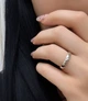 Серебряная Классическая обручалка 4 мм шириной - изображение 2