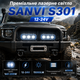 Bi-LED лінзи Sanvi S301 160/200W 6000K — протитуманні фари з ближнім і дальнім, 12–24V, електромагнітна шторка, яскраве світло - зображення 2