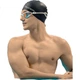Плавательная шапочка TOSWIM для мужчин и женщин, не сдавливающая длинные волосы, водонепроницаемая, с защитой ушей, силиконовая, цвет Ink Fish Black, большие размеры. - изображение 3