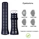 Ремінець для годинника Skmei accessories Ремінець для годинника Skmei 1251/1250/1360/1167BK Black, Каучук, Чорний - зображення 4