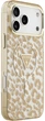 Etui Guess IML Leopard Glitter Triangle Logo MagSafe do iPhone 18 Pro / 17 Pro brązowe (GUE005630) - obraz 4