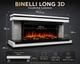 Электрический камин трехсторонний Binelli Long 3D 1500 Вт с порталом, звук потрескивания дров (10081650) - изображение 7