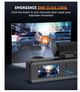 Видеорегистратор автомобильный 4K+1080P Front Rear, 64GB, WiFi, ночное видение, 24H Parking Mode, G-Sensor, WDR - изображение 7