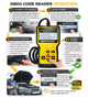 OBD2 сканер MOTOPOWER MP69033 для авто, диагностический автосканер CAN, считыватель кодов ошибок двигателя - изображение 5