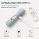 Інтерактивна лазерна указка для котів з USB Type-C зарядкою, блакитна - зображення 2